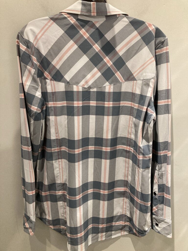 Flylow Dolly Shirt, Sky Plaid, Women's M (Sample)