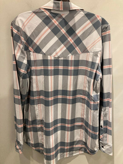 Flylow Dolly Shirt, Sky Plaid, Women's M (Sample)
