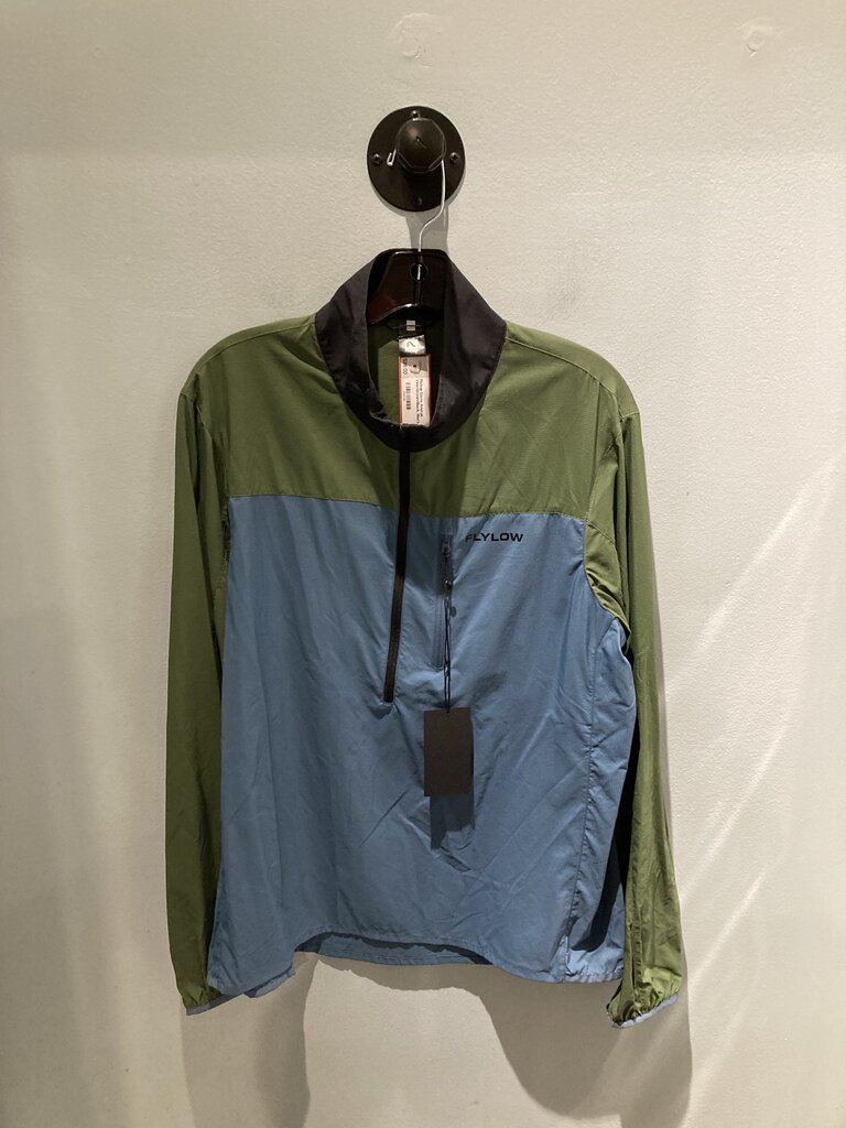 Flylow Davis Anorak, Vine/Ocean/Black, Men's L (Sample)