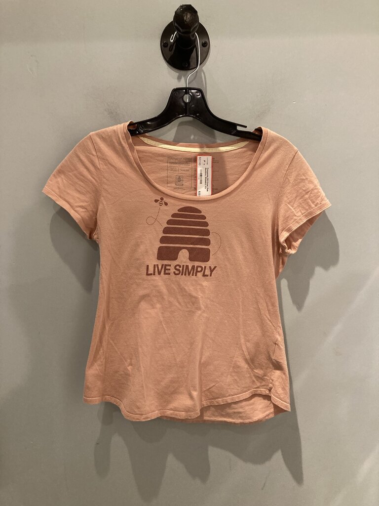 Patagonia SS Crew, Pink Beehive, Women's XS