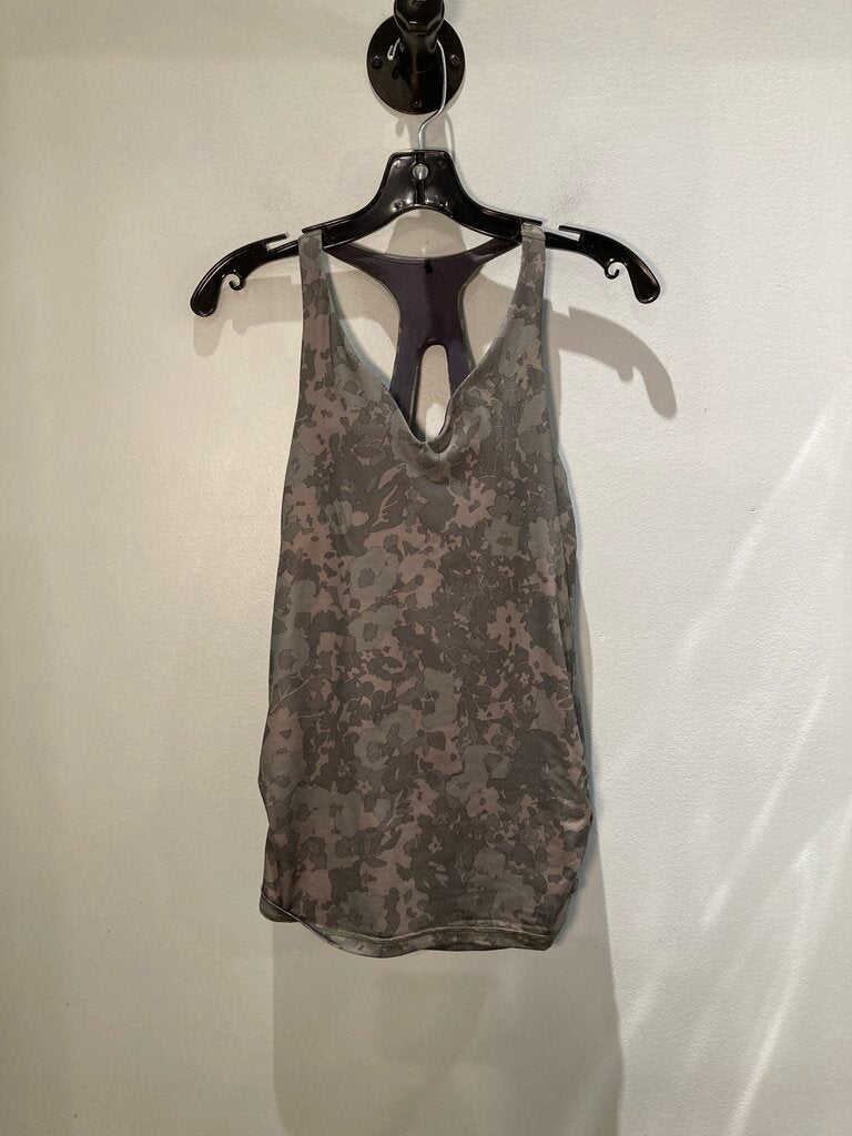 Prana Active Tank Top, Olive/Pattern, Women's XS
