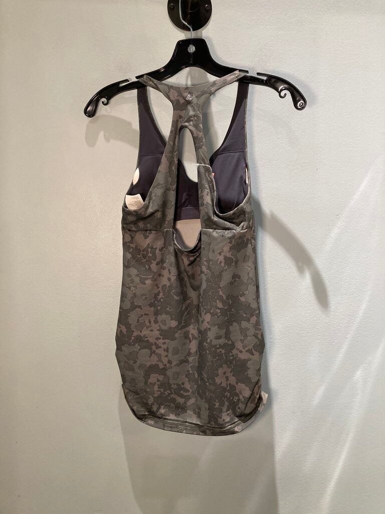Prana Active Tank Top, Olive/Pattern, Women's XS
