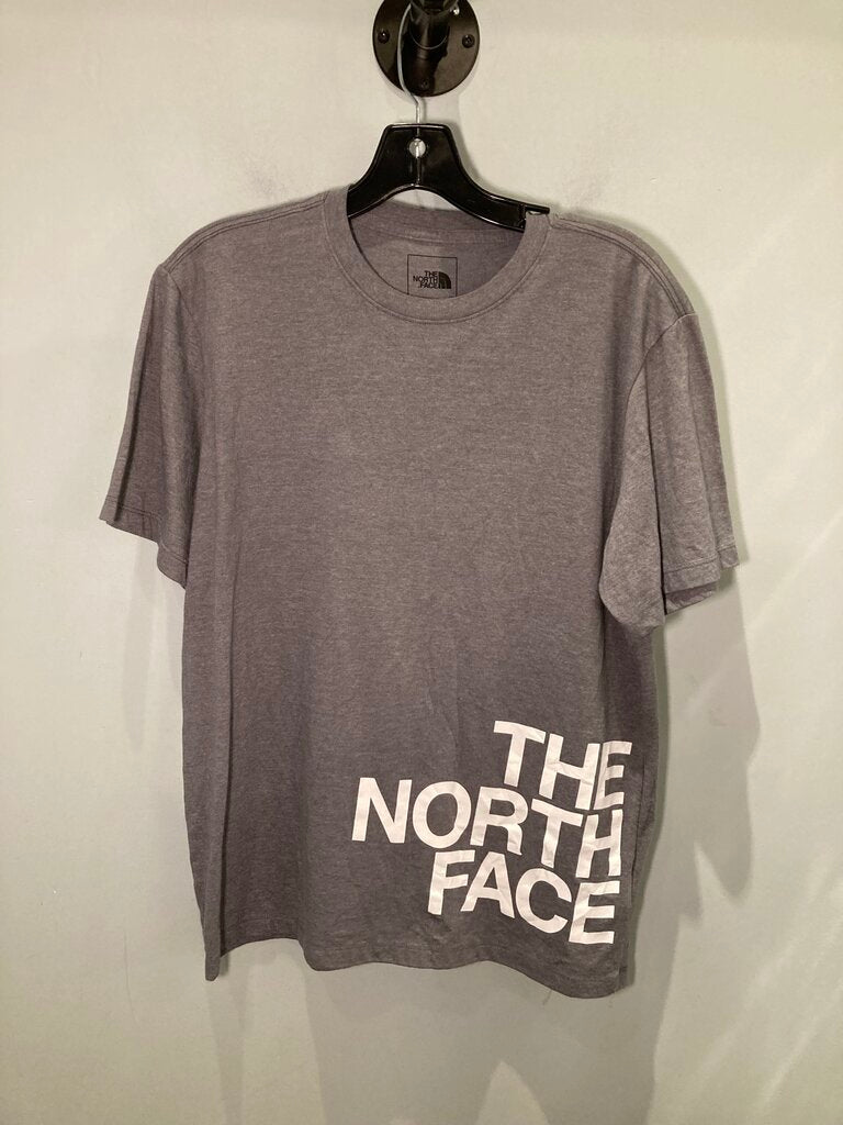 The North Face SS T Shirt, Gray/Logo, Men's M