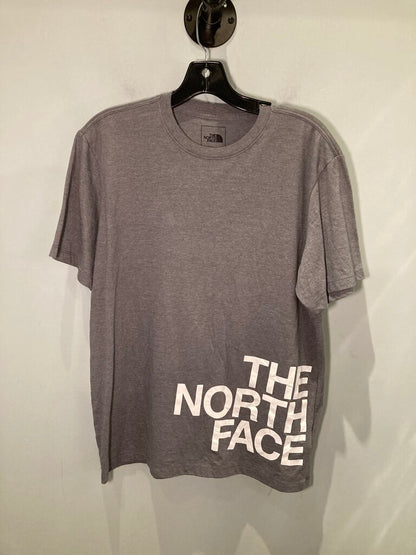 The North Face SS T Shirt, Gray/Logo, Men's M