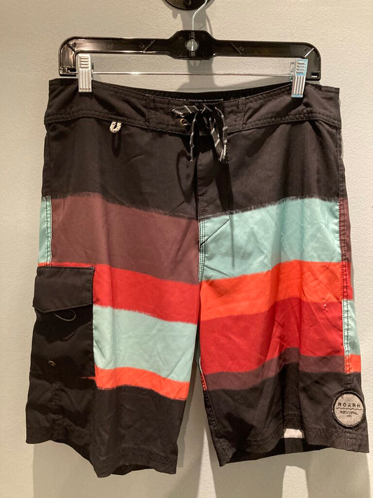 Roark Board Shorts, Black/Multi, Men's M?