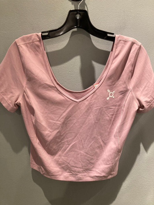 Lululemon SS Top, Pink/Logo, Women's S?