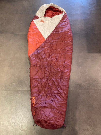 Kelty Stardust Mummy Sleeping Bag, Grey/Maroon, 30 deg