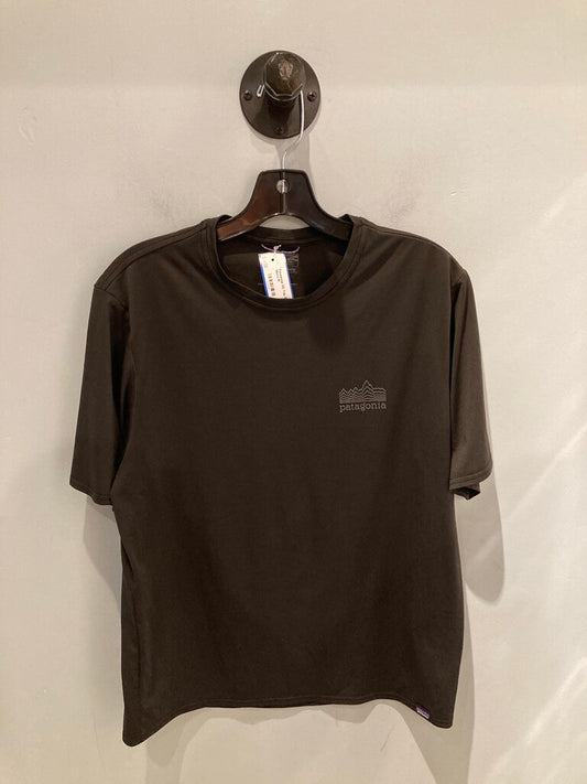 Patagonia SS Top, Black/Logo, Men's M