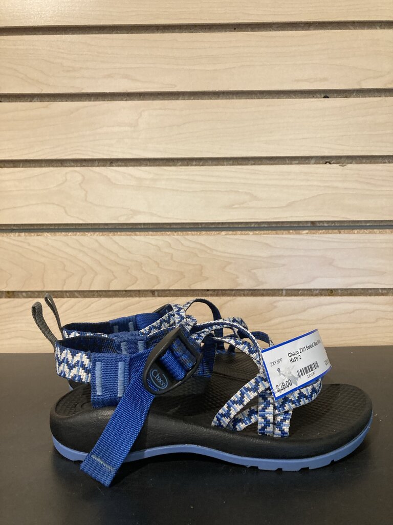 Chaco ZX/1 Sandal, Blue/White, Kid's 2