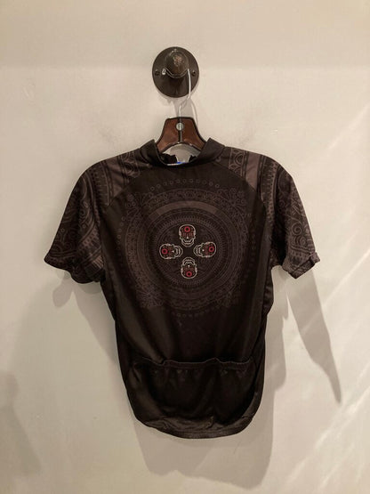 Performance Full Zip SS Jersey, Black/Skull, Women's L