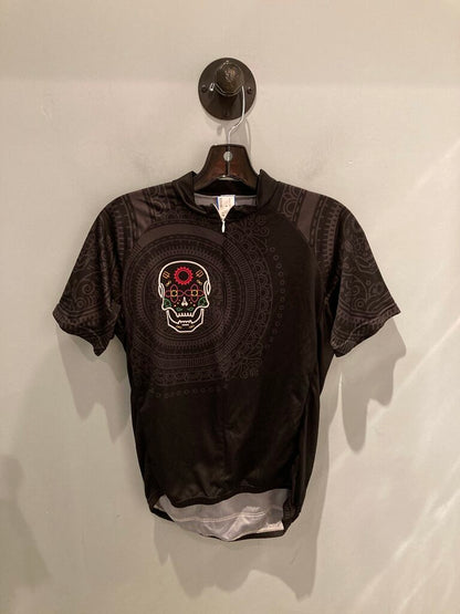 Performance Full Zip SS Jersey, Black/Skull, Women's L