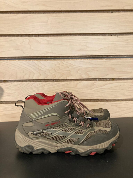 Merrell Hiking Boots, Brown/Red, Kid's 4