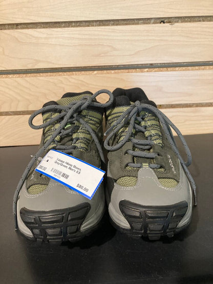 Vasque Hiking Shoes, Grey/Green, Men's 8.5