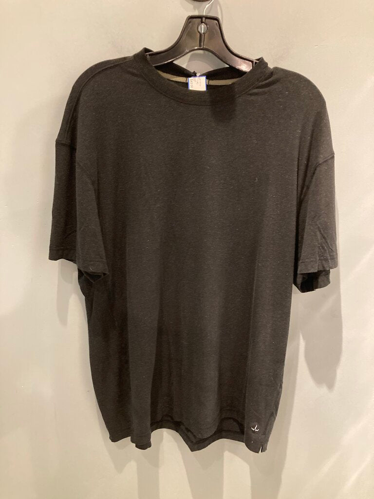 Prana Natural Rhythm SS Crew, Black, Men's L
