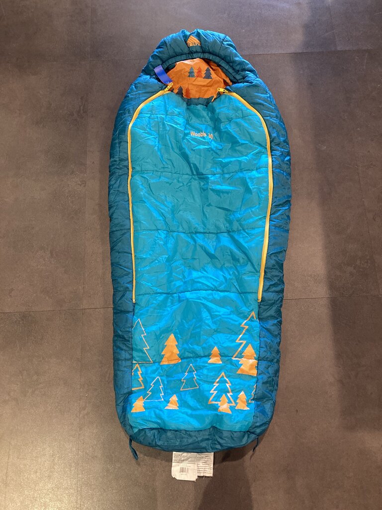 Kelty Woobie Kid's Sleeping Bag, Blue/Orange, 30 Degree