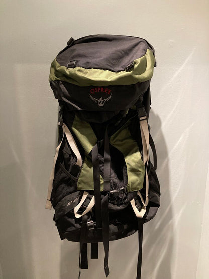 Osprey Aether Pack, Black/Green, 90L