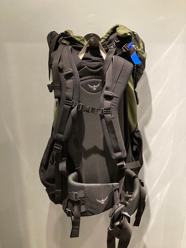 Osprey Aether Pack, Black/Green, 90L