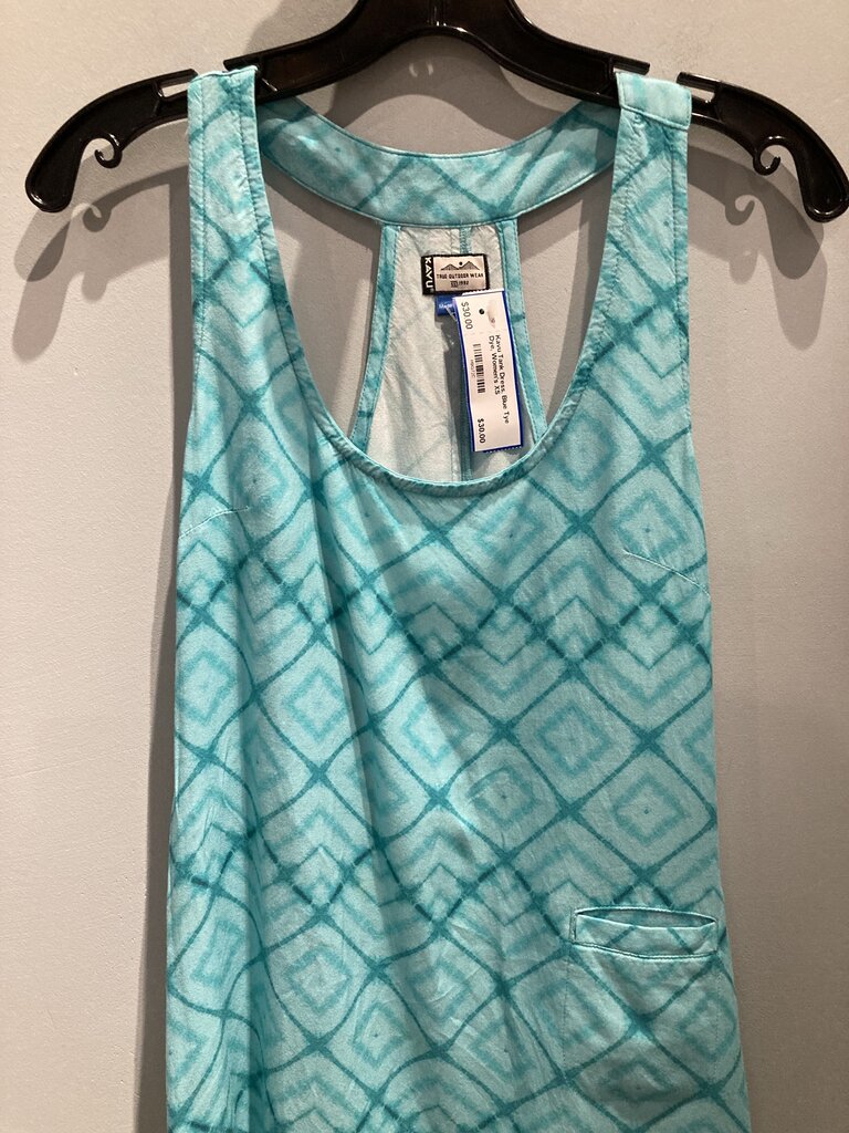Kavu Tank Dress, Blue Tye Dye, Women's XS