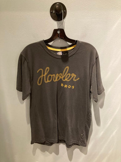 Howler Bros SS Crew, Grey/Gold, Men's M