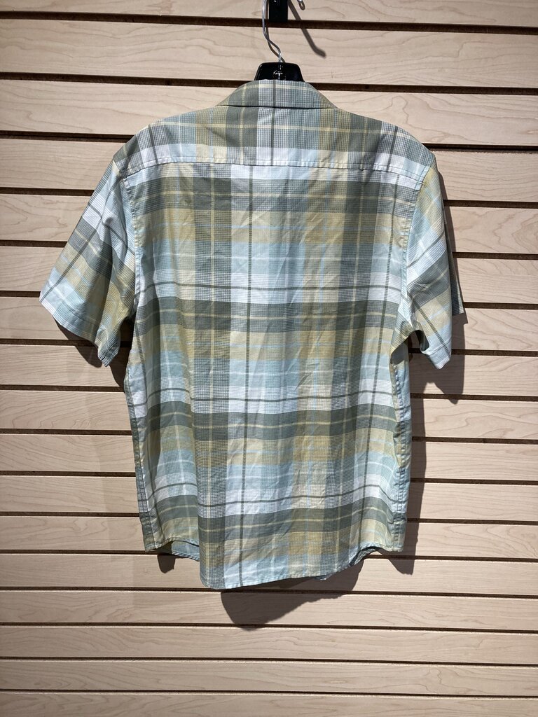 Marmot SS Button Up, Blue/Yellow, Men's M