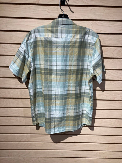 Marmot SS Button Up, Blue/Yellow, Men's M