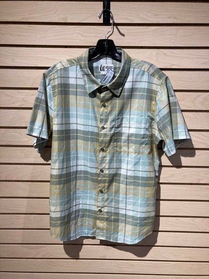 Marmot SS Button Up, Blue/Yellow, Men's M