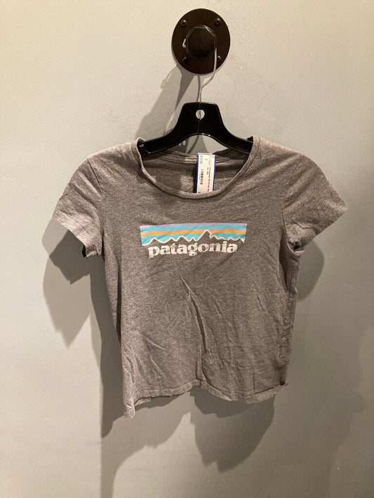 Patagonia SS Crew, Grey, Kids XL (14)
