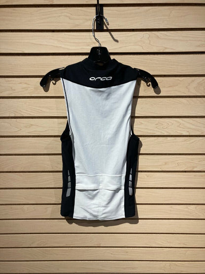 ORCA 1/2 Zip Tank, Black/White, Women's M