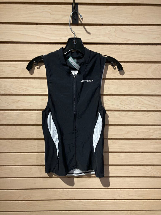 ORCA 1/2 Zip Tank, Black/White, Women's M