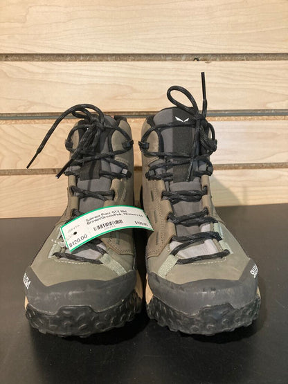 Salewa Puez GTX Mid, Brown/Green/Pink, Women's 6.5