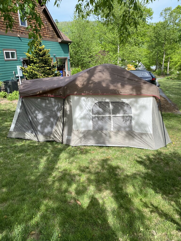 Wenzel 6 Person Tent w/ Screen Room, Brown/Green, 6P
