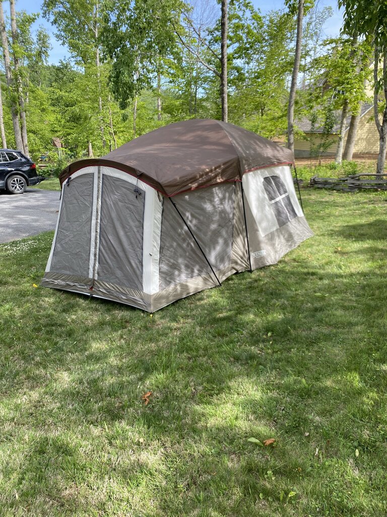 Wenzel 6 Person Tent w/ Screen Room, Brown/Green, 6P