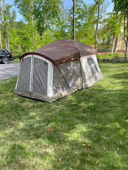 Wenzel 6 Person Tent w/ Screen Room, Brown/Green, 6P