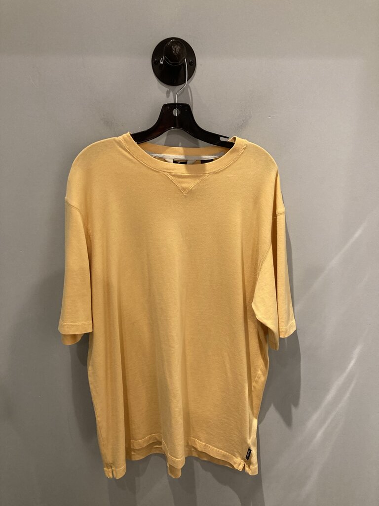Eddie Bauer SS Crew, Yellow, Men's L Tall
