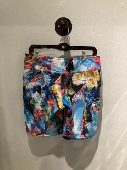 Shredly Shorts, Exploded Peacock, Women's 4