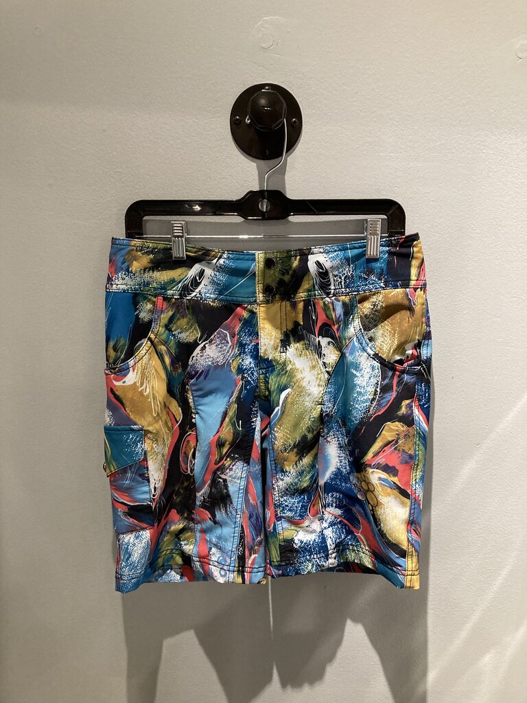 Shredly Shorts, Exploded Peacock, Women's 4