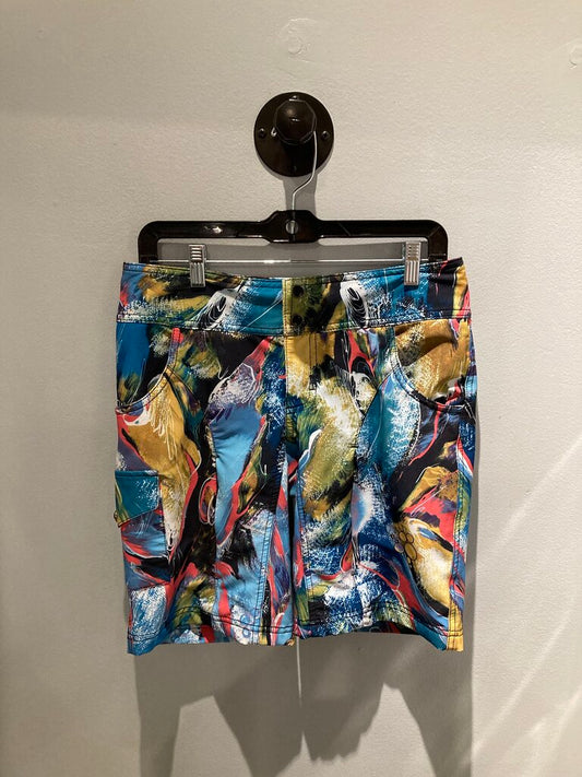 Shredly Shorts, Exploded Peacock, Women's 4