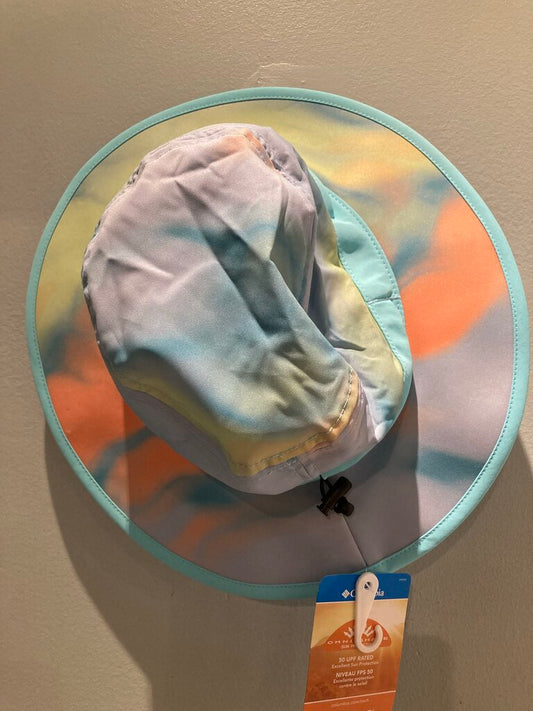 (NWT) Columbia Sun Hat, Blue/Orange/Yellow, Youth OS