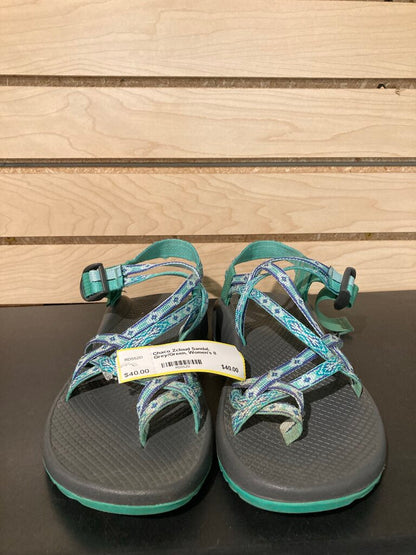 Chaco Zcloud Sandal, Grey/Green, Women's 8