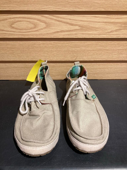 Sanuk Canvas Tie Shoe, Natura;, Women's 9?