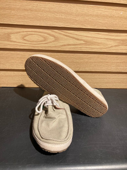 Sanuk Canvas Tie Shoe, Natura;, Women's 9?