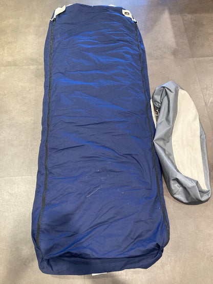 Trekroll Classic Pad/Sleeping Bag, Navy/Grey, Regular