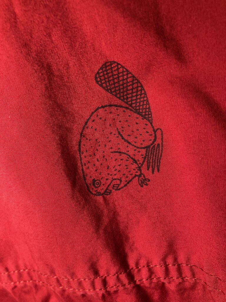 Duluth SS Button Up, Red/Beaver, Men's M'