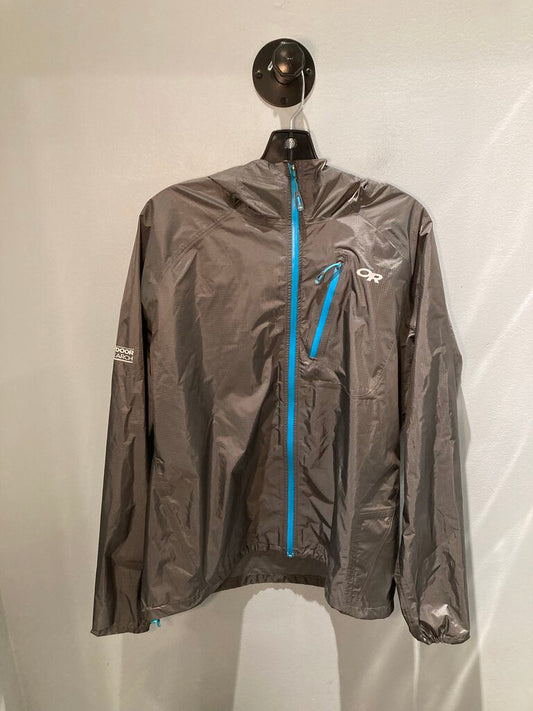 Outdoor Research Lightweight Rain Jacket, Grey, Men's L