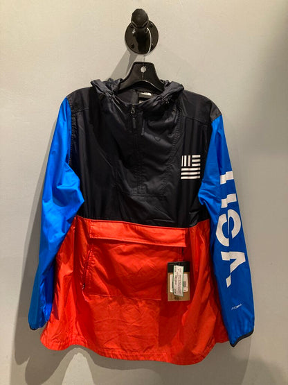 (NEW) The North Face Anorak Jacket, Navy/Red, Women's L