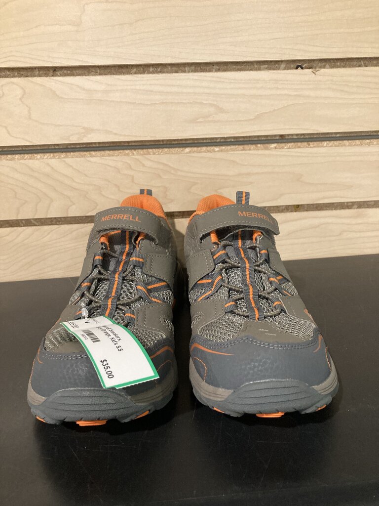 Merrell Sneakers, Grey/Orange, Kid's 5.5