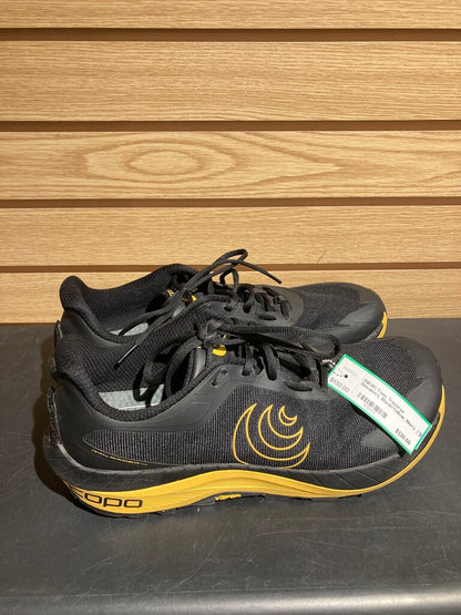 (NEW) Topo Traverse Sneakers, Black/Yellow, Men's 13