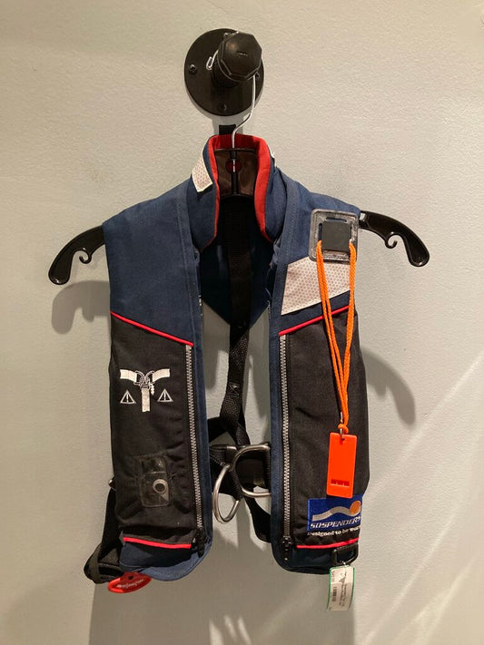 Sospenders Type V PFD, Navy/Red/Black, Adult