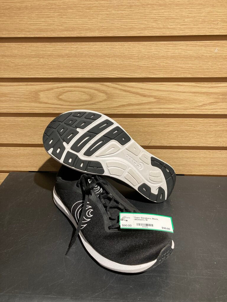Topo Sneakers, Black, Women's 10