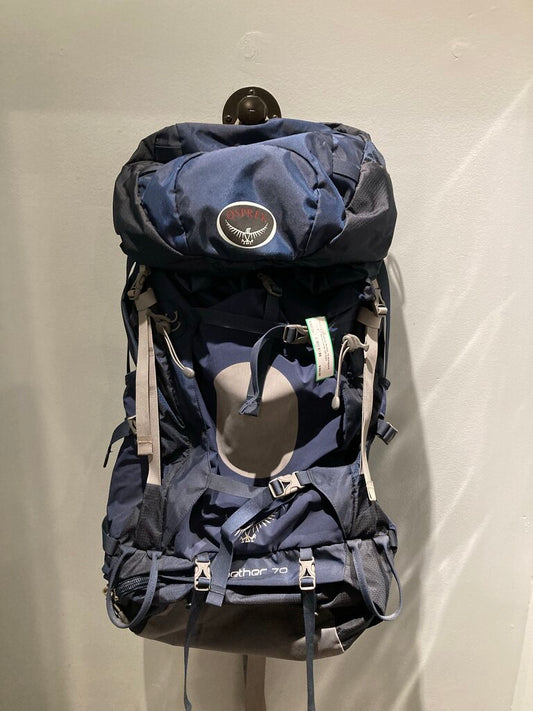 Osprey Aether 70 Backpack, Navy, Large (20-23in)